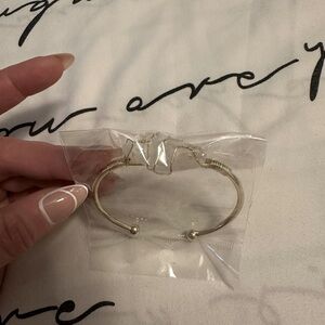 Stone Gold Plated Cuff Bracelet